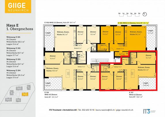 4.5 Zimmerwohnung in Neunkirch - Foto 1