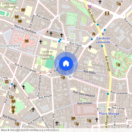 Rue Thouin et Rue Descartes 75005 Paris (5e arrondissement)