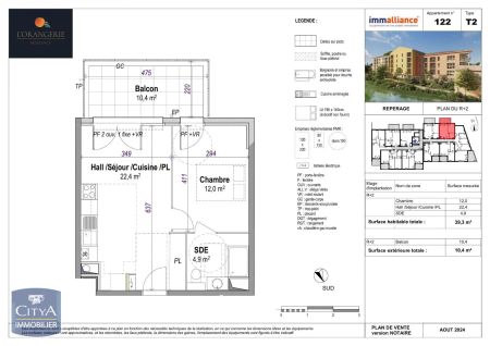 Appartement à louer 2 pièces 39.3m² - Photo 5