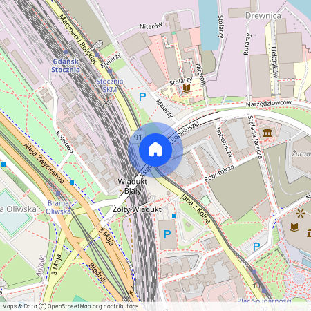 pl. bł. ks. Jerzego Popiełuszki, Młyniska, Gdańsk, pomorskie, Pruszcz Gdański