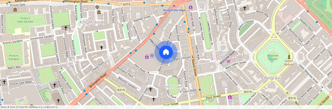 Hans Crescent, Kensington and Chelsea, London, SW1X