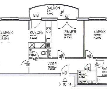 3-Zimmer-Wohnung mit Balkon, Top 14 - Photo 2