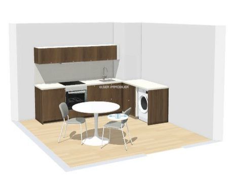 Location - appartement - 42.48 m² - 2 Pièces - Photo 2