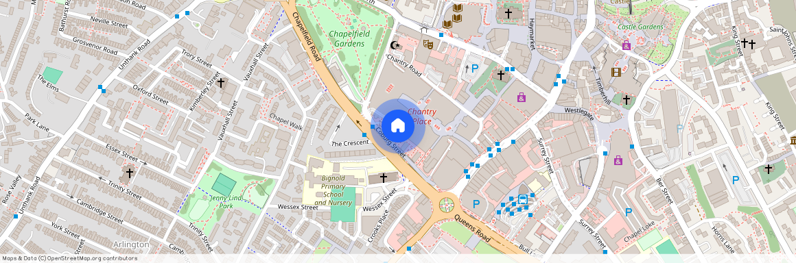 Chapelfield Gardens, Coburg Street, Norwich, Norfolk