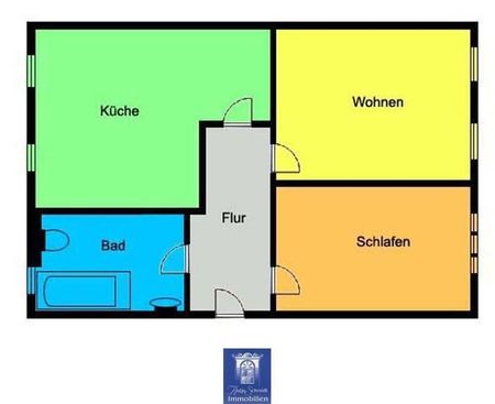 Ruhig gelegene 2-Zimmer-Dachgeschosswohnung mit groÃer KÃ¼che! - Foto 4