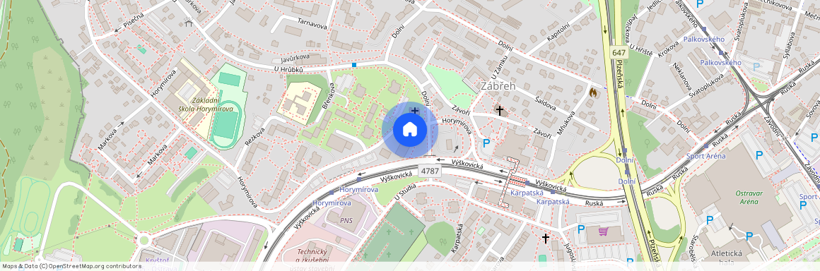 Pronájem bytu 1+kk a garsoniéry, Výškovická, Ostrava