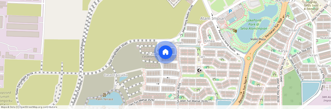 Jalan Hang Nadim 35/46, Setia Alam Impian, 40470 Shah Alam, Selangor, Malaysia