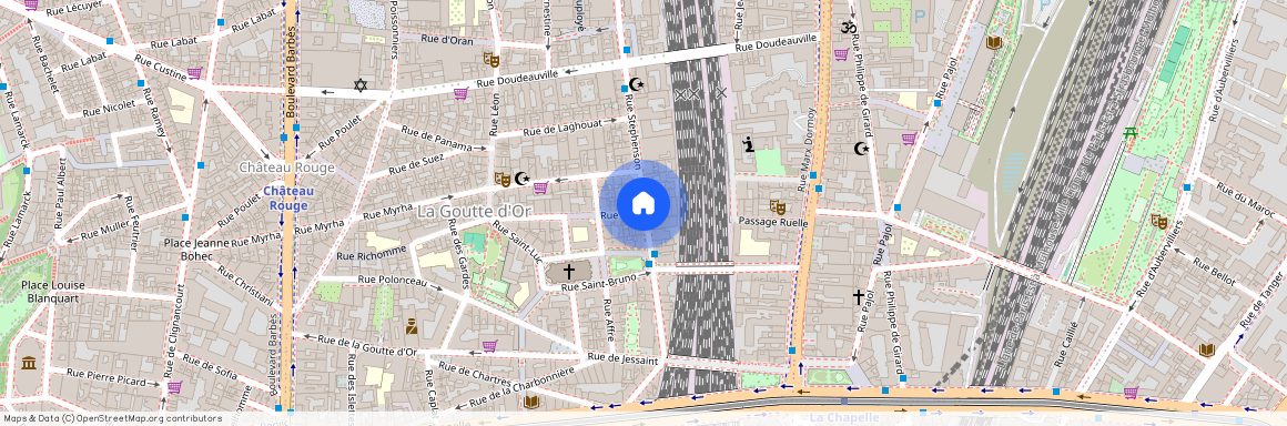 Rue Cavé et Rue Stephenson 75018 Paris (18e arrondissement)