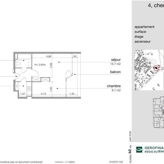 Charmant appartement de 2 pièces au 1er étage - Foto 2
