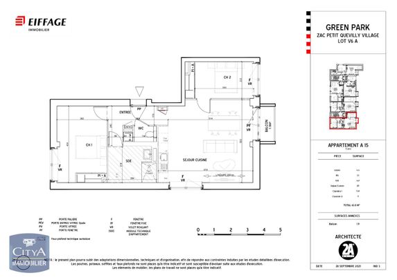 Location Appartement 3 pièces 63m² LE PETIT QUEVILLY 76140 - Photo 1