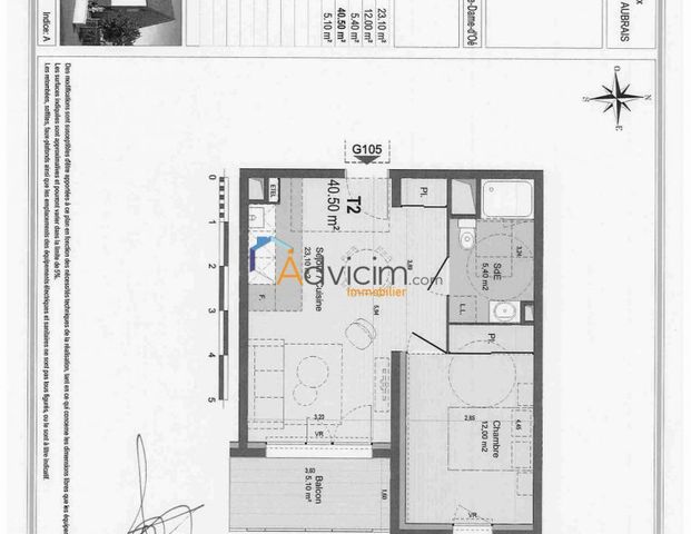 Appartement à louer Notre-Dame-d'Oé - Photo 1