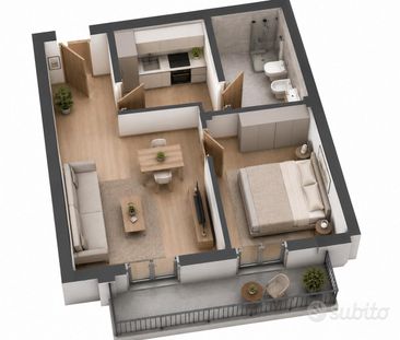 Bilocale moderno con balcone - Zona Golosine - Foto 2