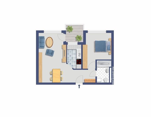Neckarsulm Amorbach 2 Zimmer Wohnung - Photo 1