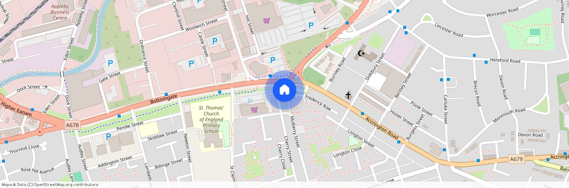 Frederick Row, Blackburn, BB1