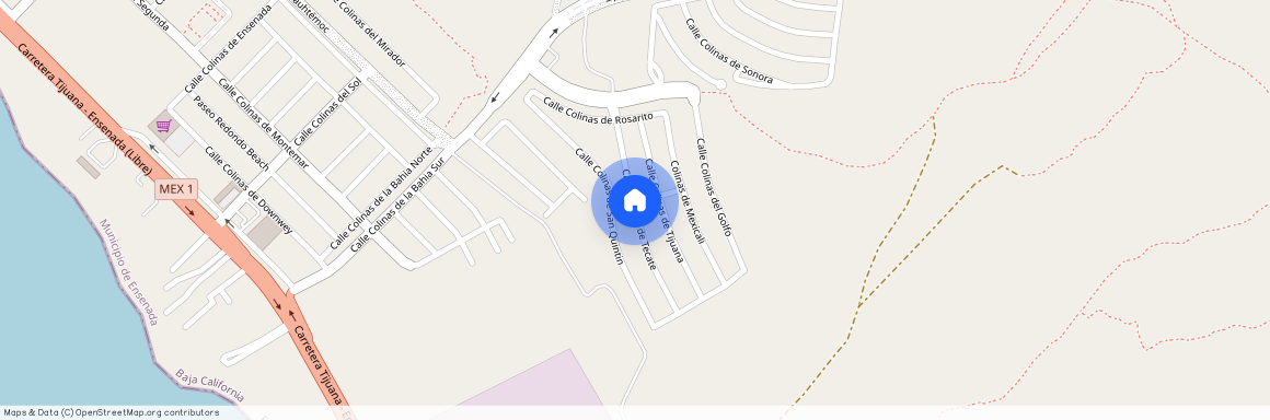 Calle Colinas de Tecate, Colonia El Sauzal, C.P. 22760, Baja California