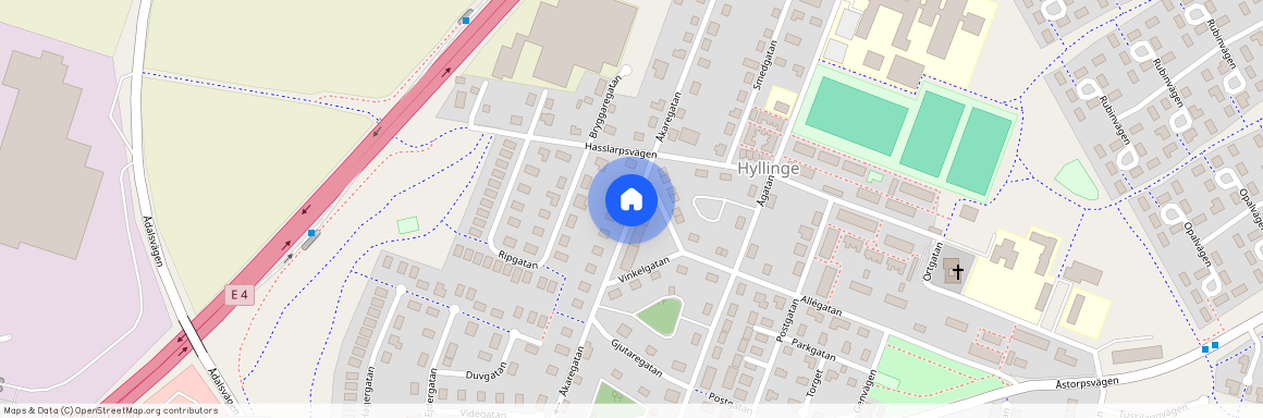 Åkaregatan, Hyllinge