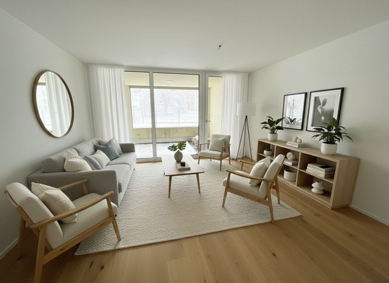 Appartements neufs de 2.5 pièces avec loggia – Confort moderne, durabilité et qualité de vie au cœur du village - Photo 1