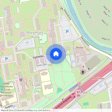 ul. Gwiaździsta, Marymont-Ruda, Bielany, Warszawa, mazowieckie