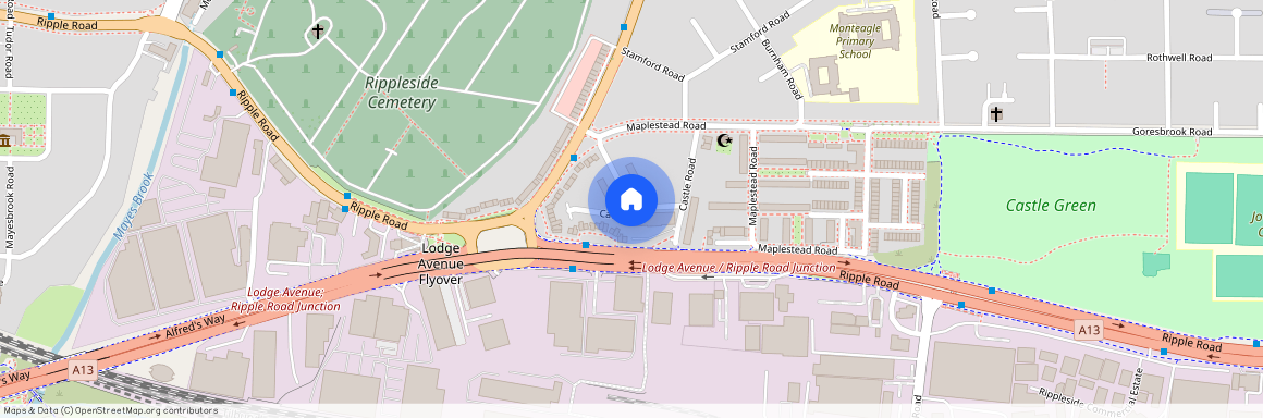 Castle Road, Barking, Dagenham, Essex, RM9