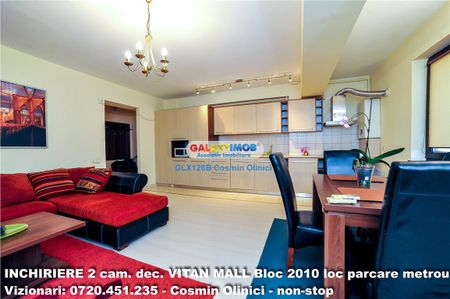 Inchiriere 2 camere Mall Vitan bloc 2010 loc parcare centrala metrou - Photo 5