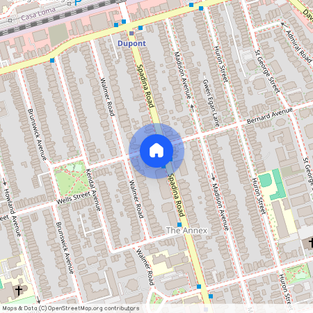 100 Spadina Road, Toronto, Toronto, Toronto, M5R 2X3