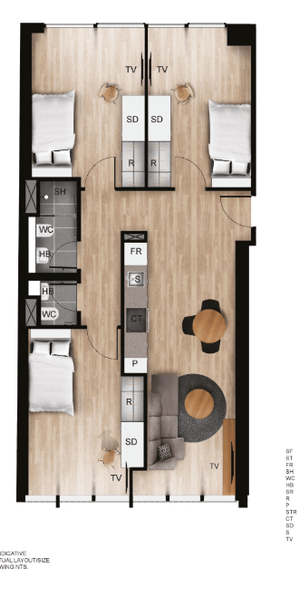 3 Bed Apartment - Photo 2