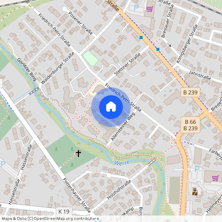 Allensteiner Weg 2A, 32791 Nordrhein-Westfalen - Lage