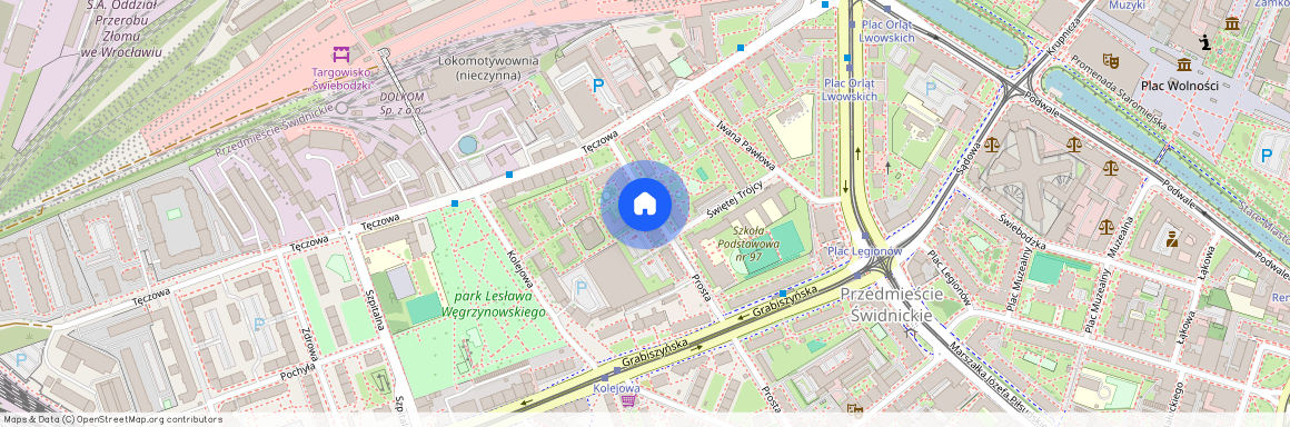 ul. Kolejowa 69, Przedmieście Świdnickie, Stare Miasto, Wrocław, dolnośląskie