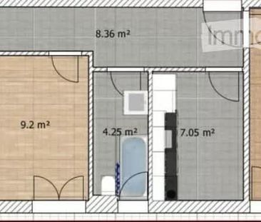 3 Zimmer, 59 m² - Photo 2