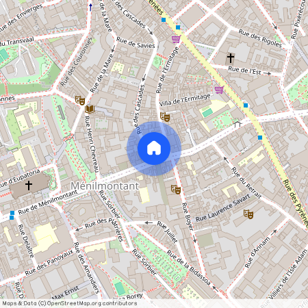 2 Rue des Cascades, 75020 Paris 20