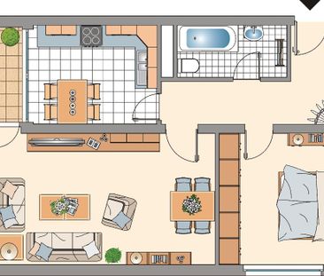 Demnächst frei! 2-Zimmer-Wohnung in Gladbeck Kirchhellen - Foto 1