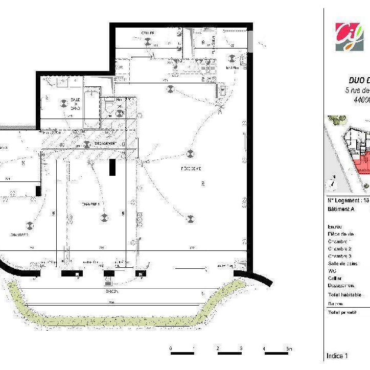 Location appartement t4 94 m² à Nantes (44000) St Donatien/Jardin des Plantes-Gare Sud - Photo 2