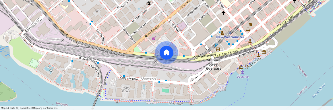 google map, New Westminster, New Westminster, Metro Vancouver, V3M 1C4