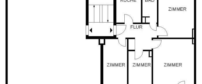 Renovierte 4-Zimmer-Wohnung mit Balkon - Foto 1