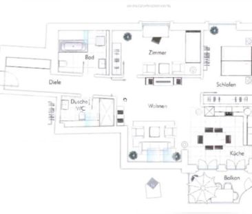 TAUSCHWOHNUNG 3-Zimmer Wohnung, Dachgeschoss, Zentrumsnah, Südbalkon - Photo 1