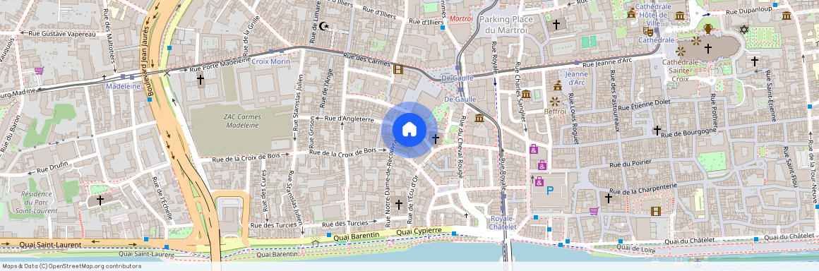 Appt: 87, 34 Rue Notre Dame de Recouvrance, Orléans France