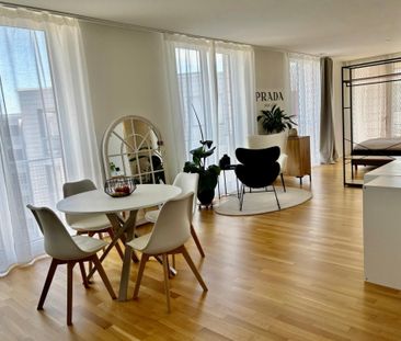 Moderne, möblierte 1.5-Zimmerwohnung in Kriens mit Balkon - Photo 2