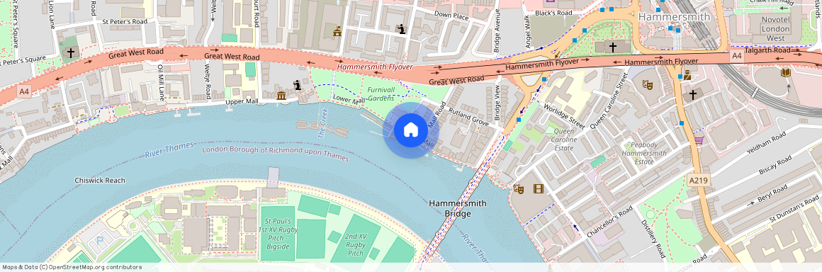 Lower Mall, Hammersmith Riverside, W6