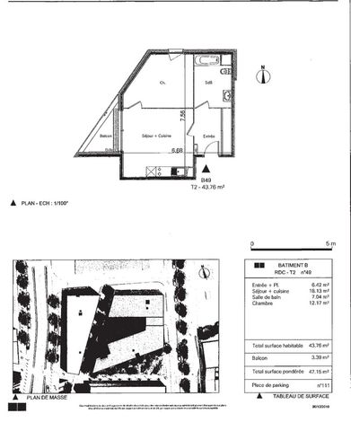 Location Appartement 2 pièces 43m² BEGLES 33130 - Photo 4
