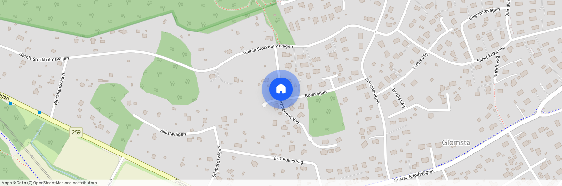 Skarphedens väg, Huddinge