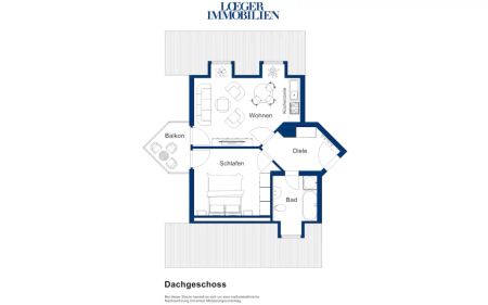 Gepflegte 2-Zimmer Dachgeschosswohnung in Tutzing - Photo 5