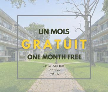 UN MOIS GRATUIT I Unité 2 chambres ENTIÈREMENT RÉNOVÉE à louer - Photo 1