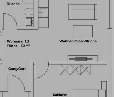 2.5 Zimmer, 50 m² - Photo 1