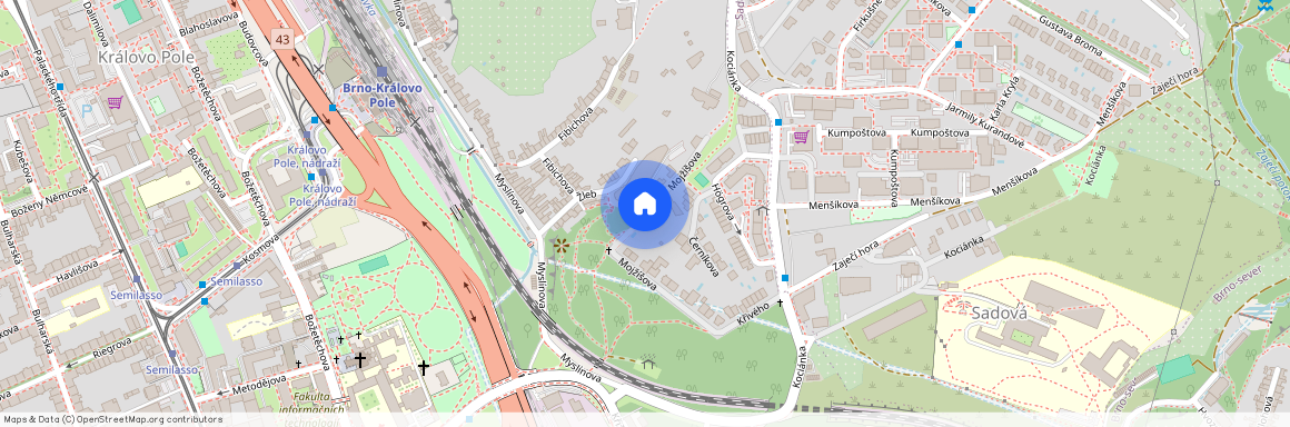 Mojžíšova, Brno - Královo Pole, Jihomoravský kraj