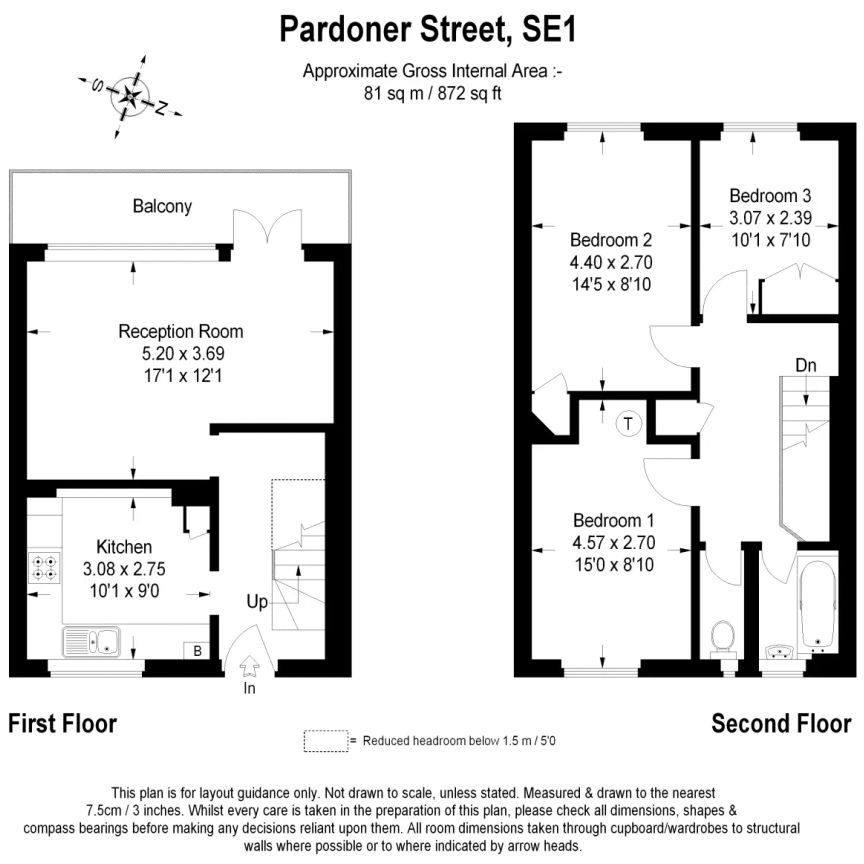 3 bedroom flat in Pardoner Street - Photo 2