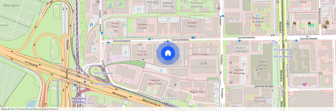 Mokotów, Służewiec, ul. Domaniewska 47A, Warszawa