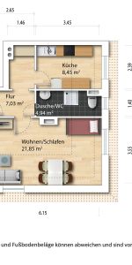 1-Zimmer Mietwohnung - Striesen-Süd - Foto 3