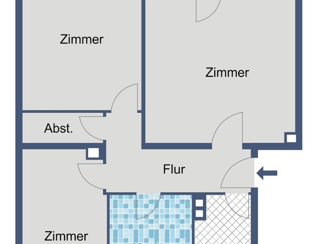 Ab sofort frei - Gut gelegene Wohnung mit Balkon - Foto 1