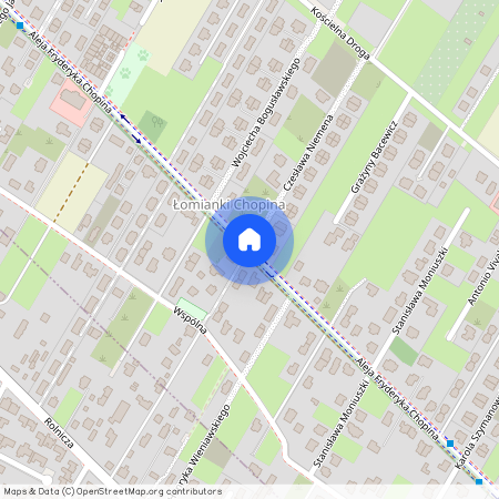 al. Fryderyka Chopina, Łomianki Dolne, Łomianki, warszawski zachodni, mazowieckie