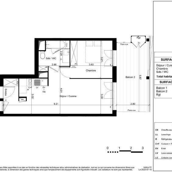 Location Appartement 2 pièces 46m² TOULOUSE 31400 - Photo 2